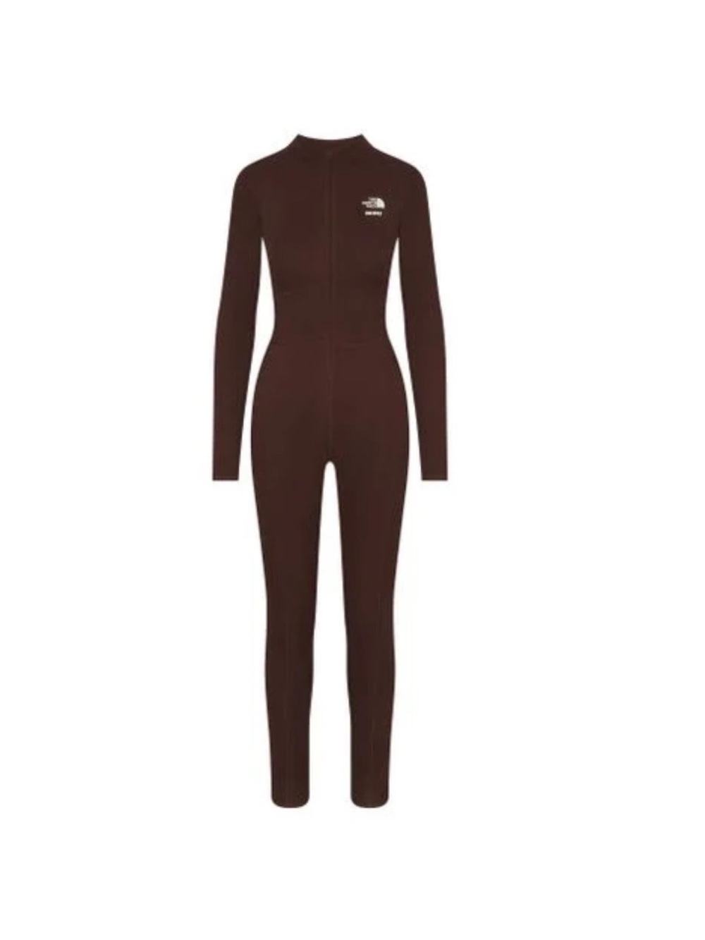 SKIMS Women's Long-Sleeve Brown Jumpsuit